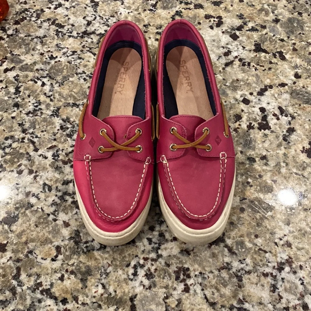 Sperry Top Sider A/O Platform Leather Sneaker - Picture 3 of 8